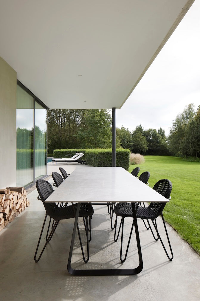 Curve - Rectangular table à manger Joli