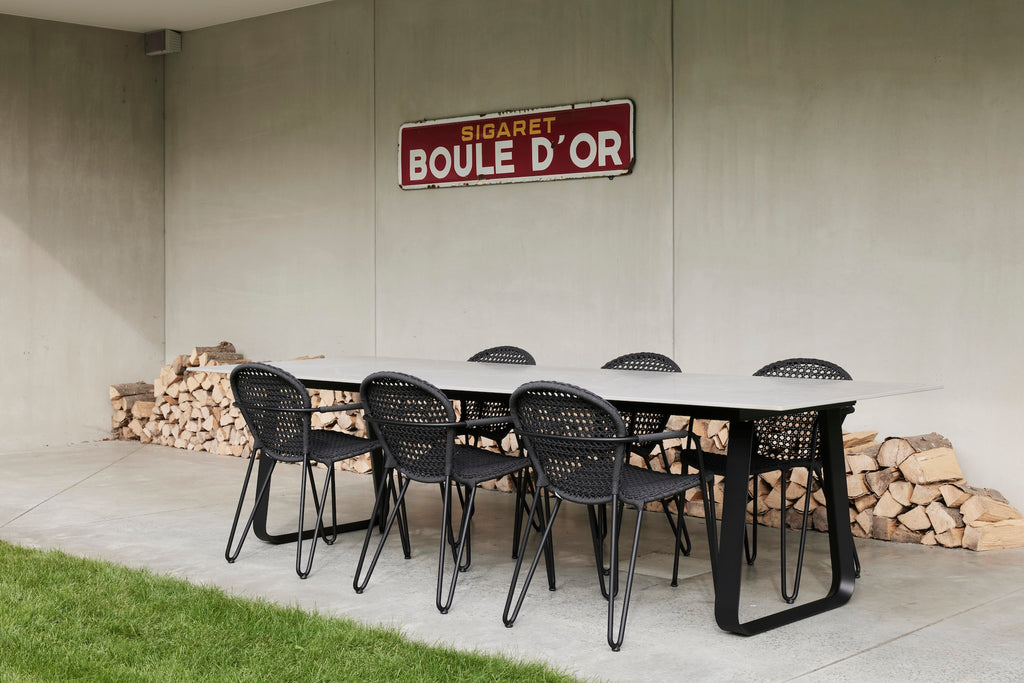 Curve - Rectangular table à manger Joli