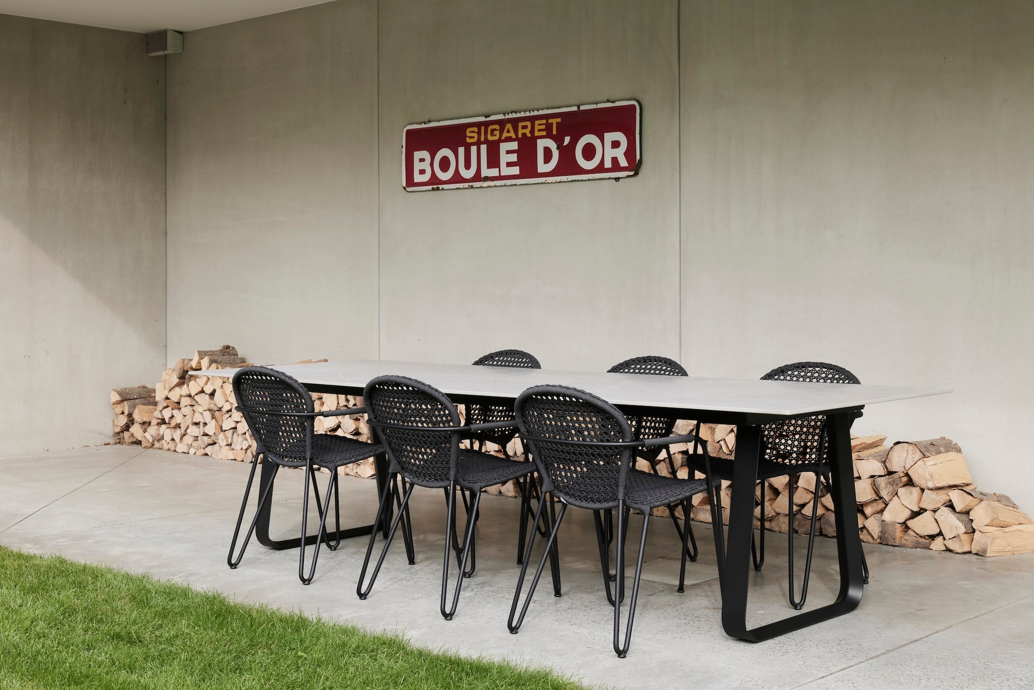 Curve - Rectangular table à manger Joli