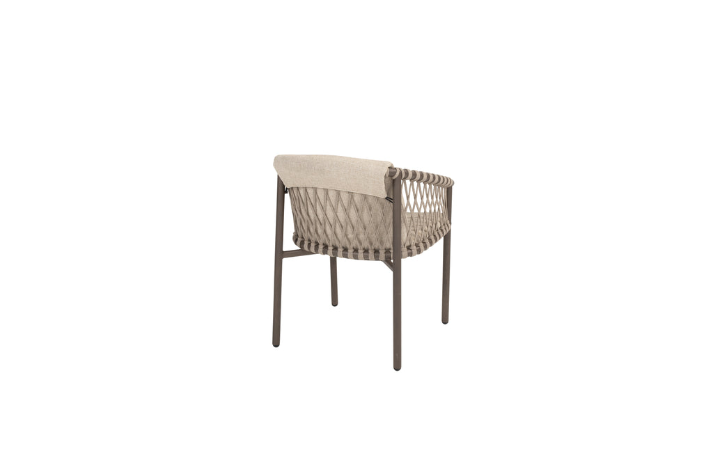 Allora - Chaise dining avec 2 coussins 4SO