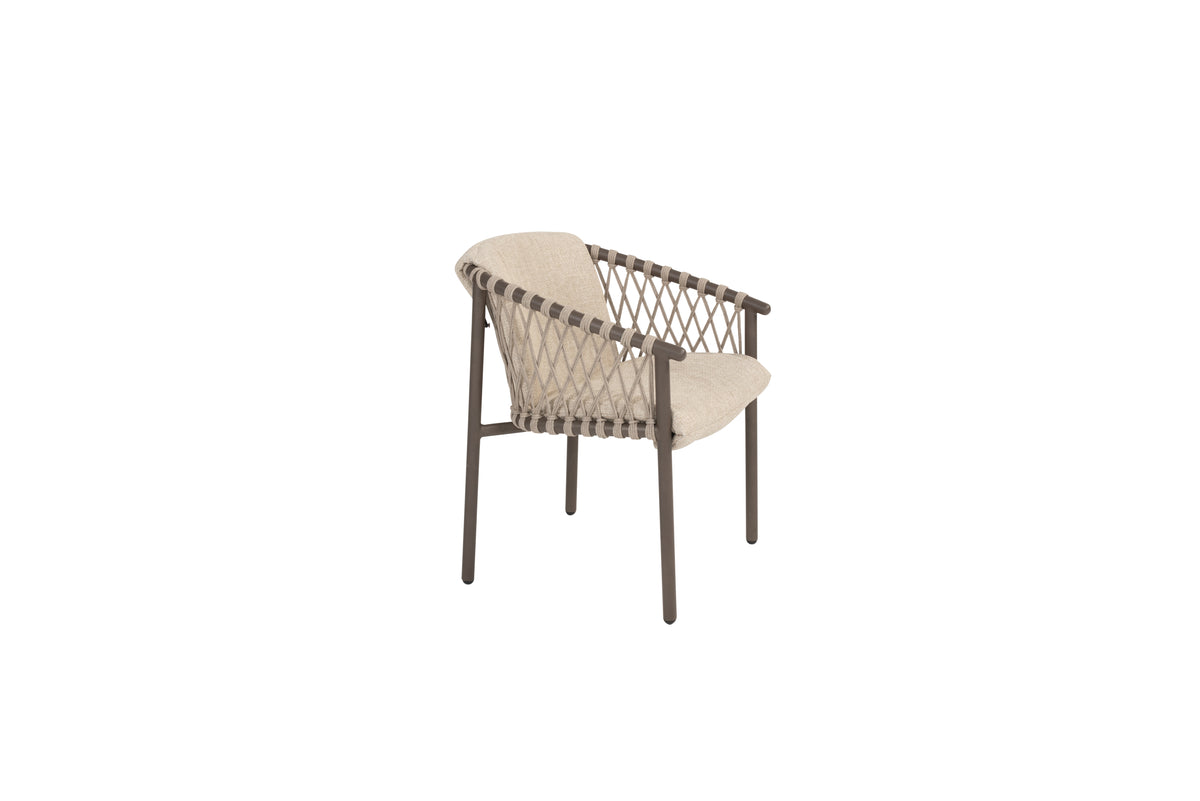 Allora - Chaise dining avec 2 coussins 4SO