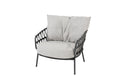Calpi - Fauteuil de salon anthracite 4SO