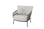 Calpi - Fauteuil de salon anthracite 4SO