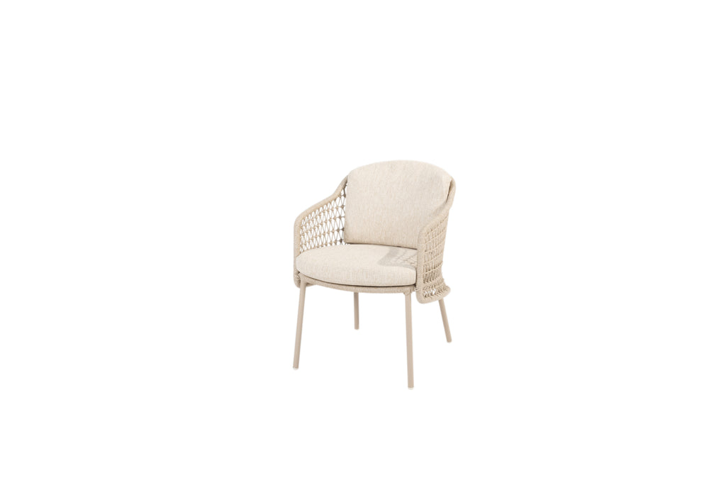 Puccini - Chaise dining avec 2 coussins 4SO