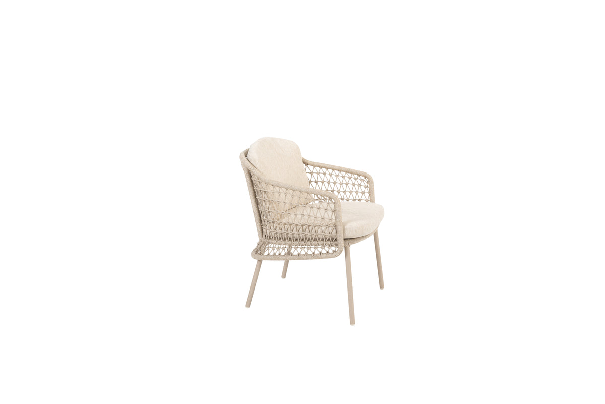 Puccini - Chaise dining avec 2 coussins 4SO