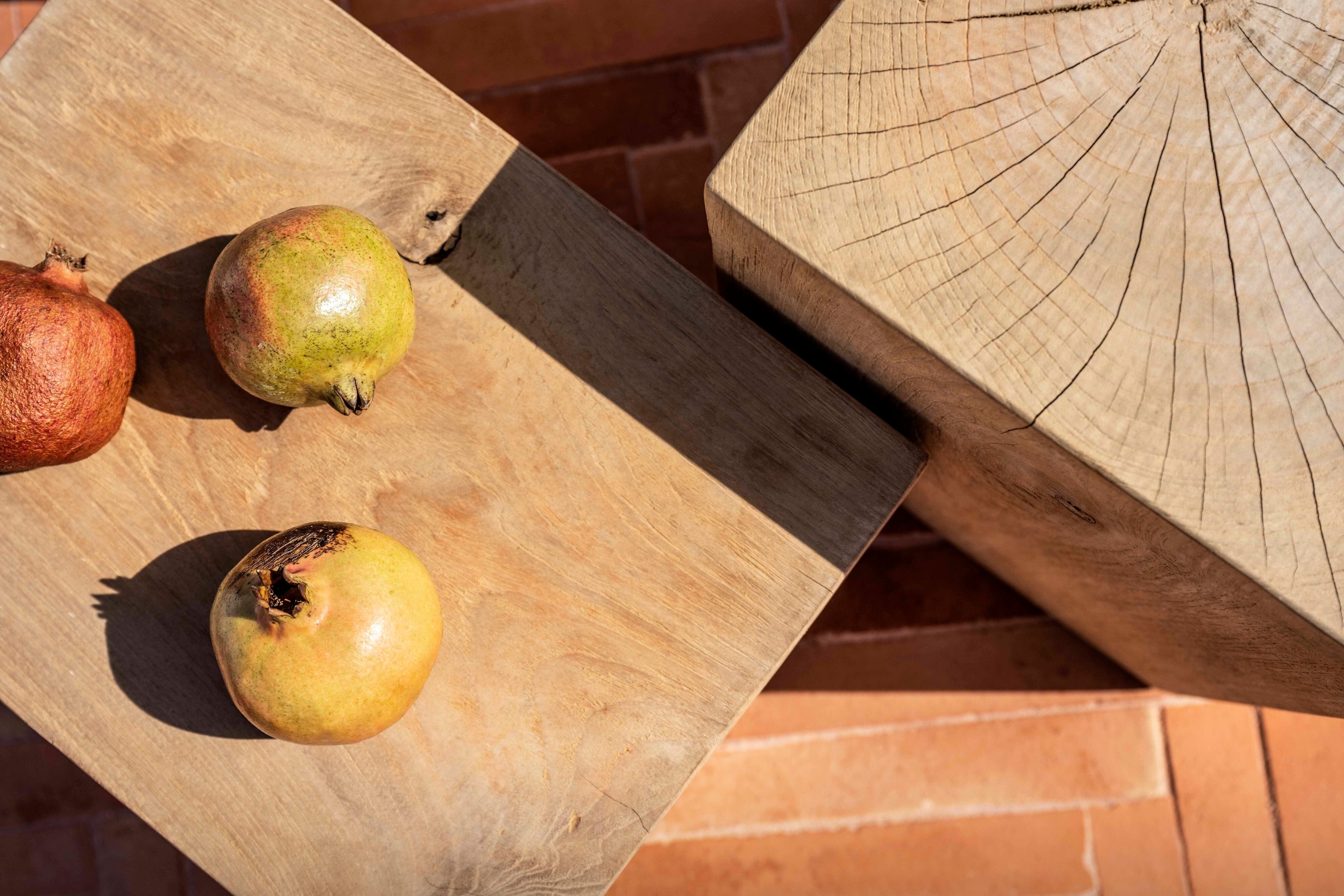 Duncan - Large teak block Jardinico