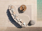 Tondo - Modular organic sofa island (Left) Jardinico