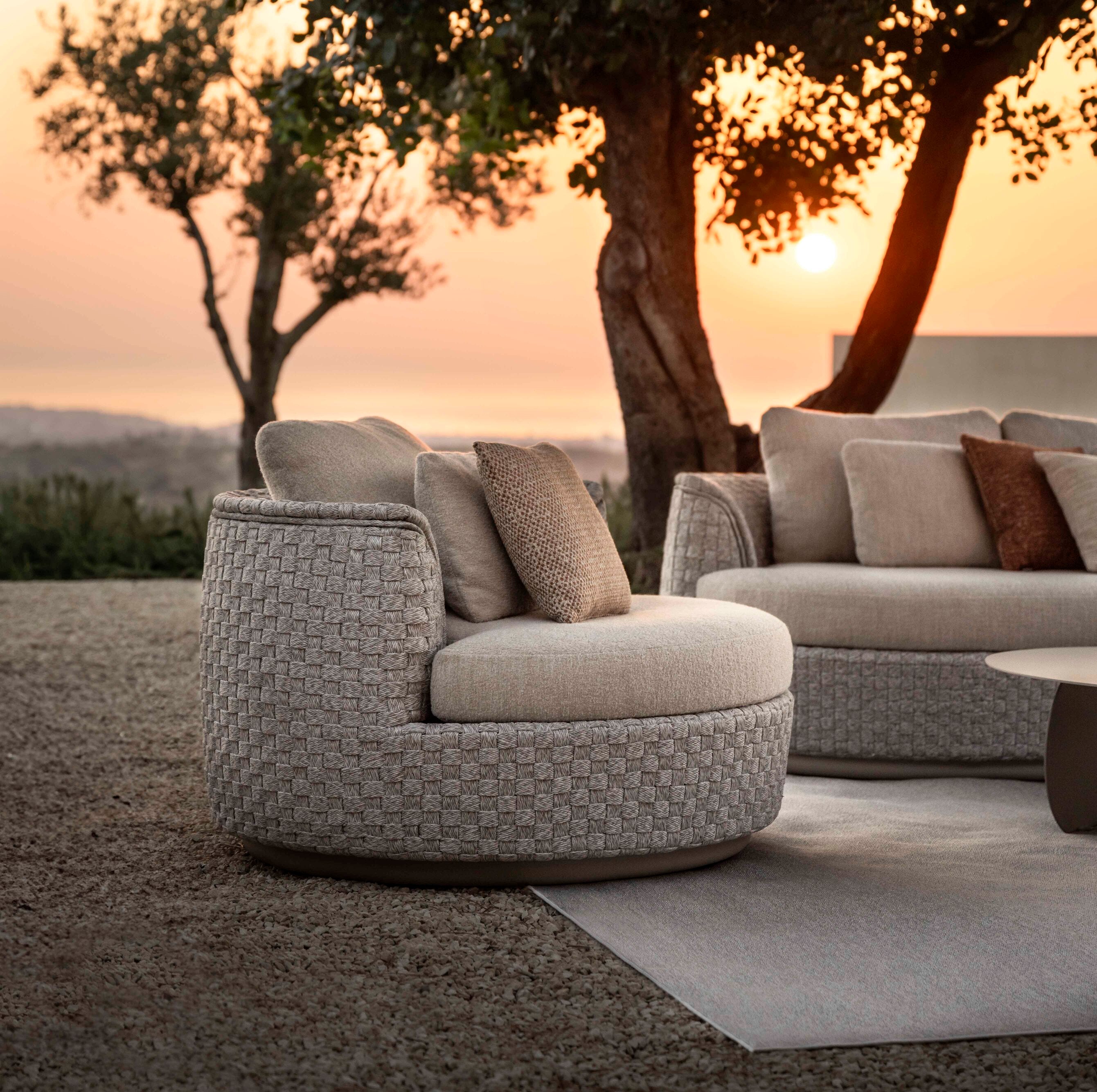Tondo - Lounge chair pivotant Jardinico