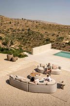 Tondo - Modular organic sofa island (Left) Jardinico