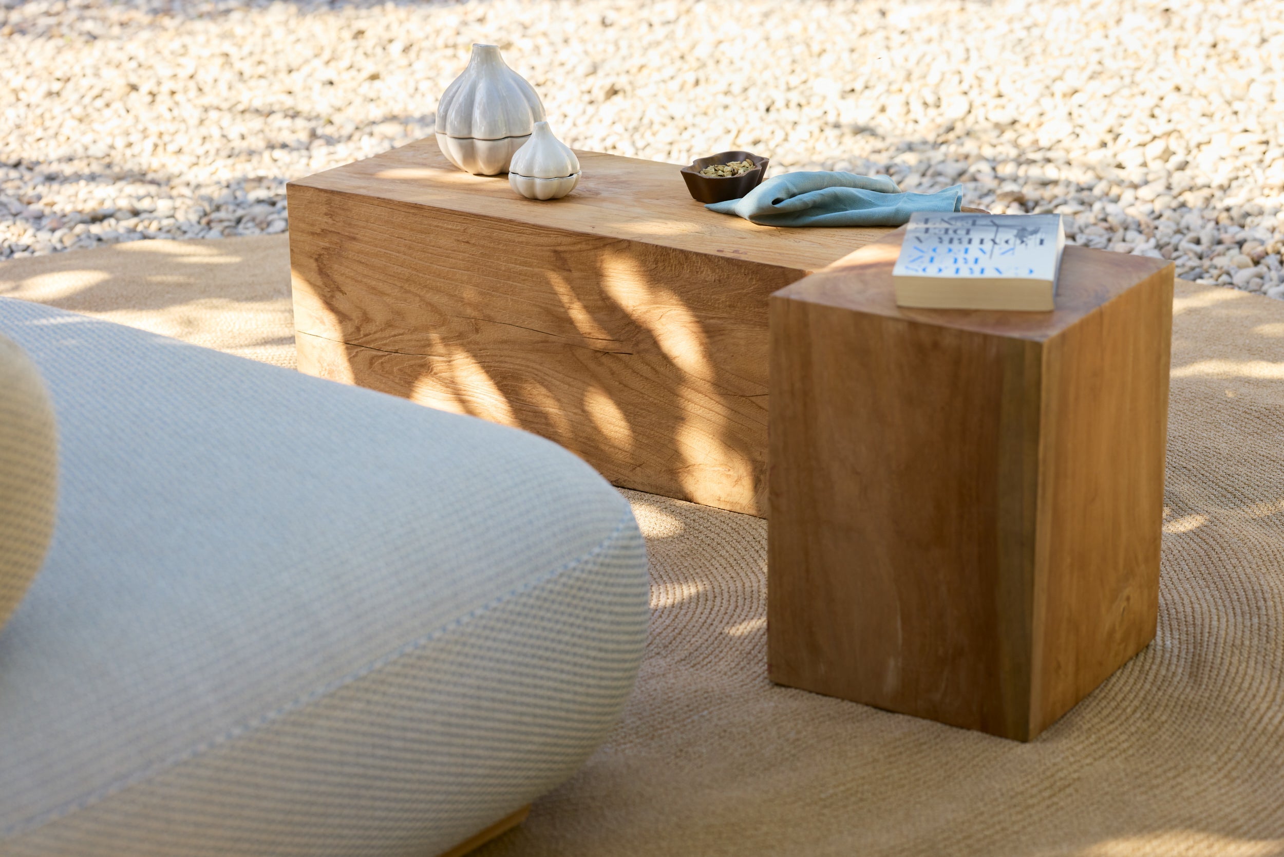 Duncan - Large teak block Jardinico