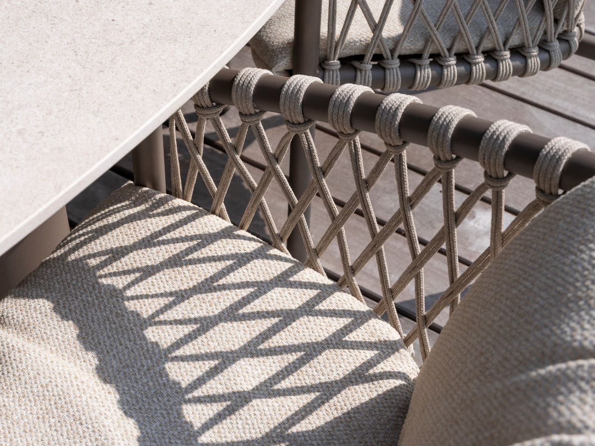 Allora - Chaise dining avec 2 coussins 4SO