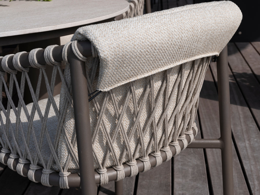 Allora - Chaise dining avec 2 coussins 4SO