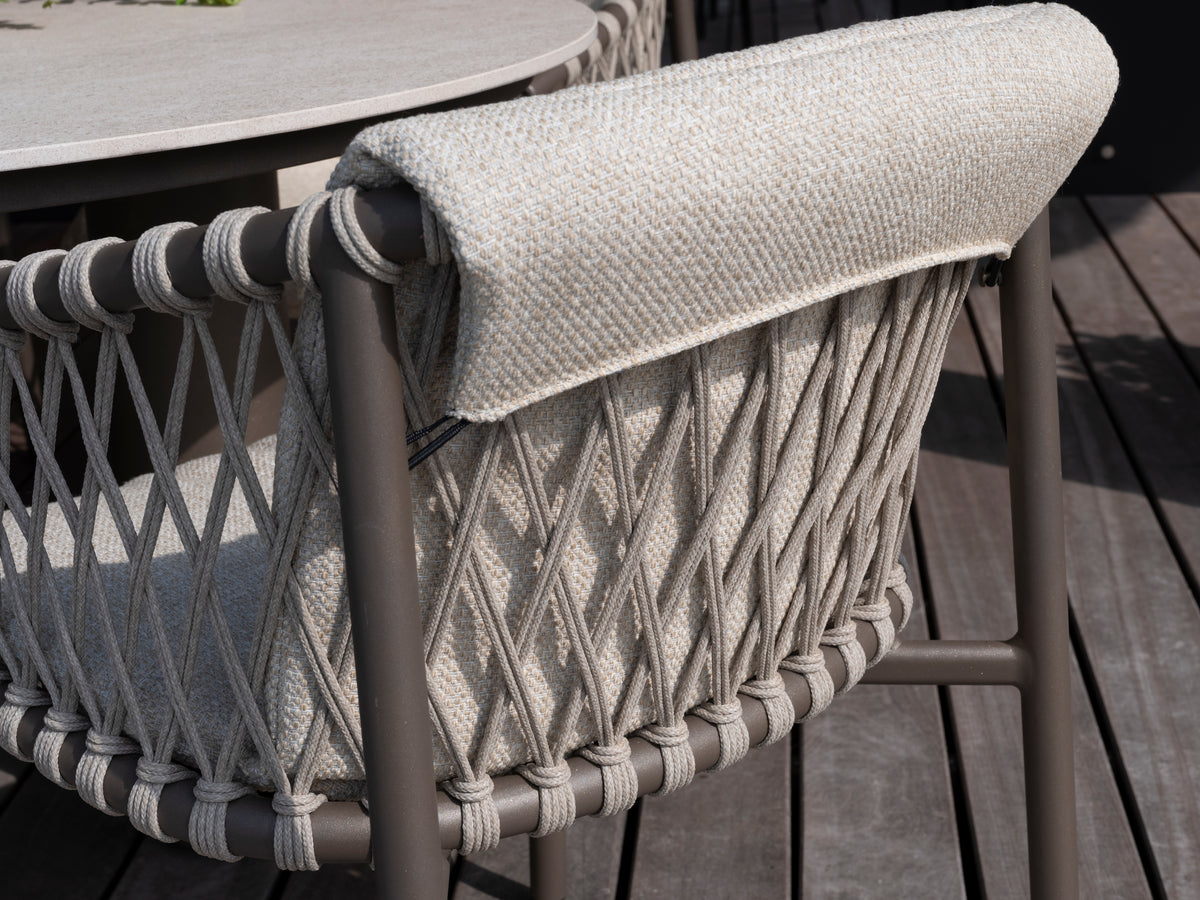 Allora - Chaise dining avec 2 coussins 4SO