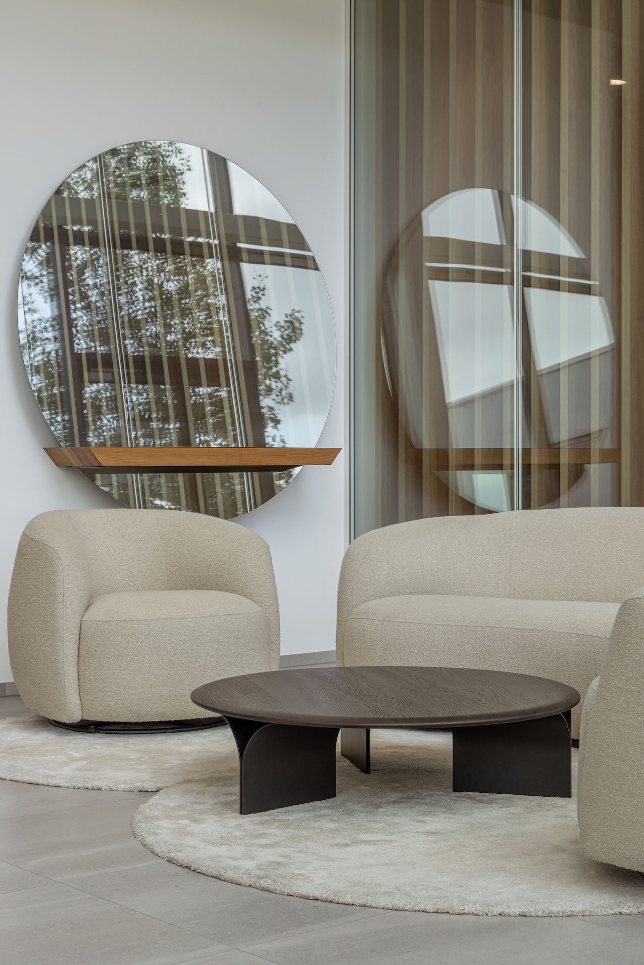 Arcs - Round coffee table Joli