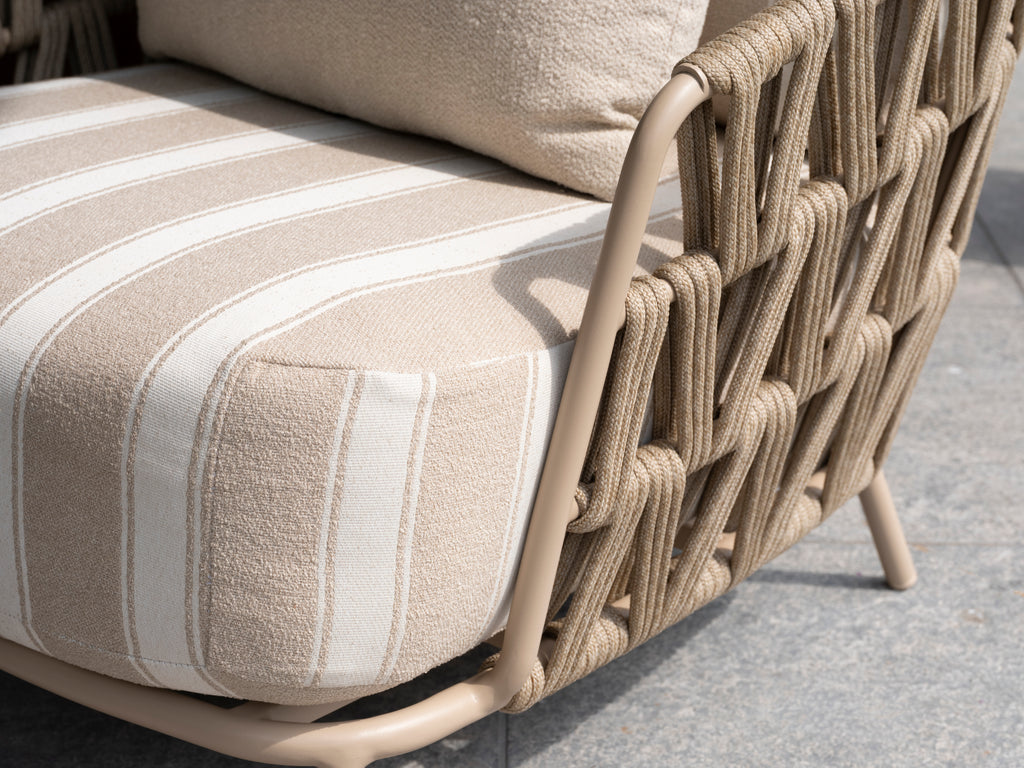 Beverly - Fauteuil de salon avec 3 coussins G.A Outdoor