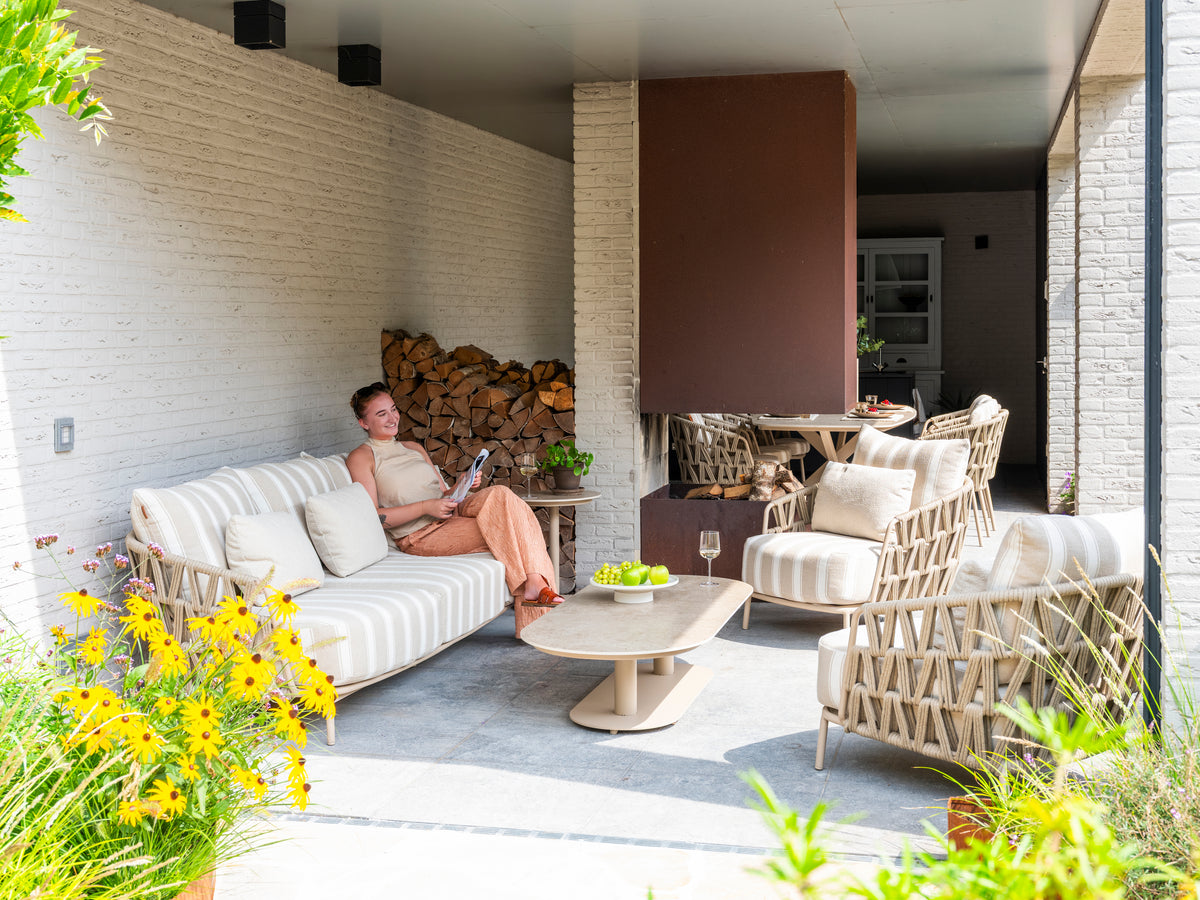 Beverly - Fauteuil de salon avec 3 coussins G.A Outdoor