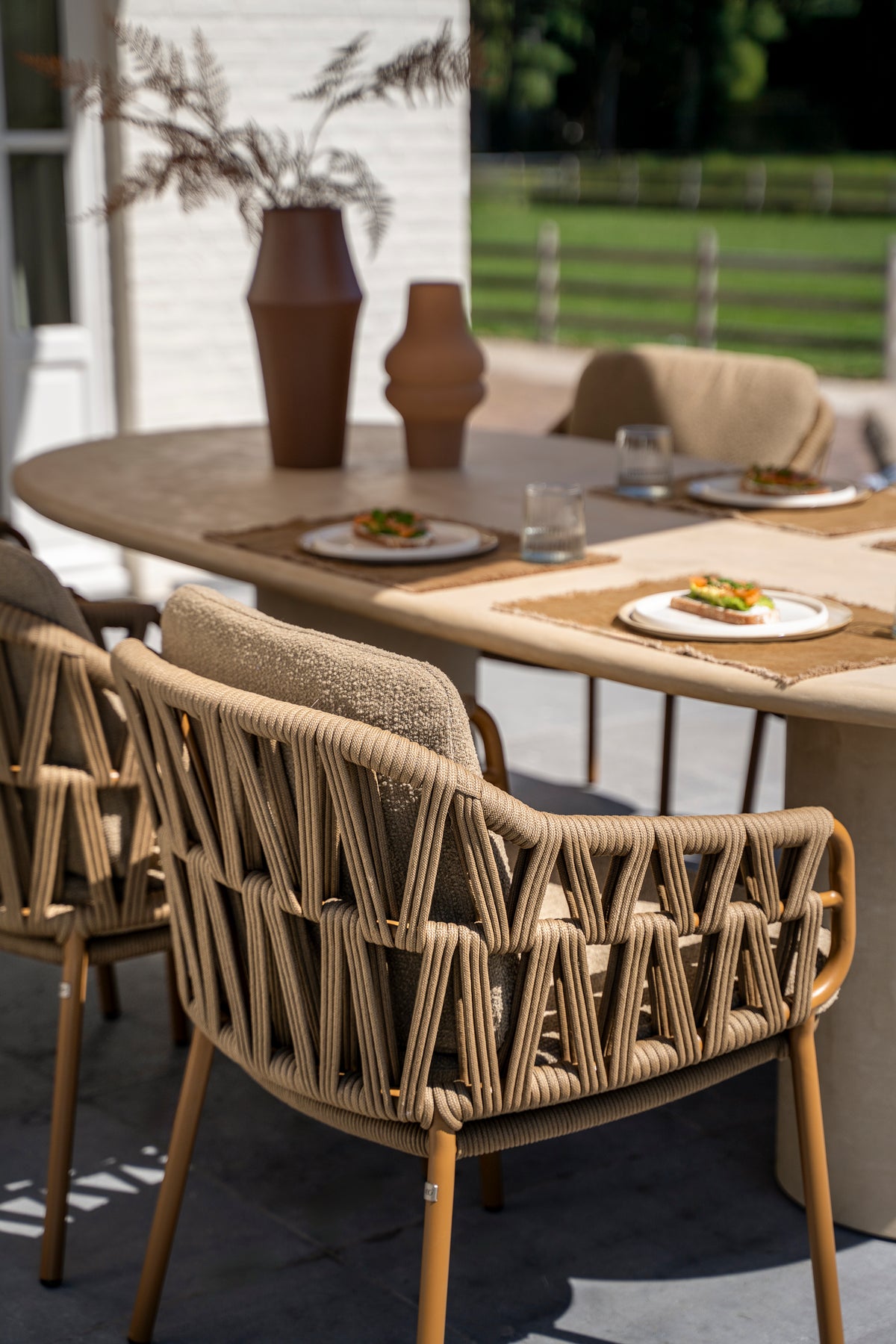 Biarritz - Chaise dining avec 2 coussins 4SO
