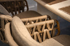 Biarritz - Chaise dining avec 2 coussins 4SO