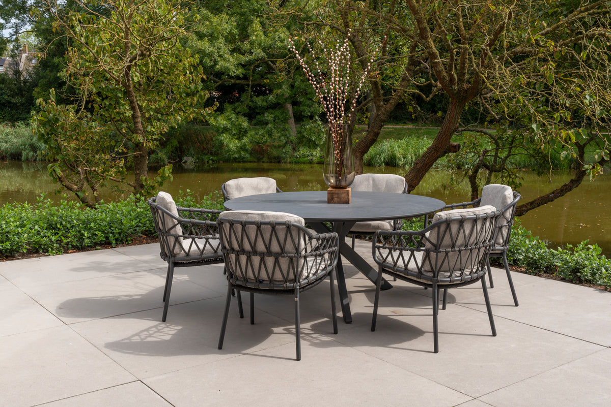 Calpi - Chaise dining anthracite 4SO
