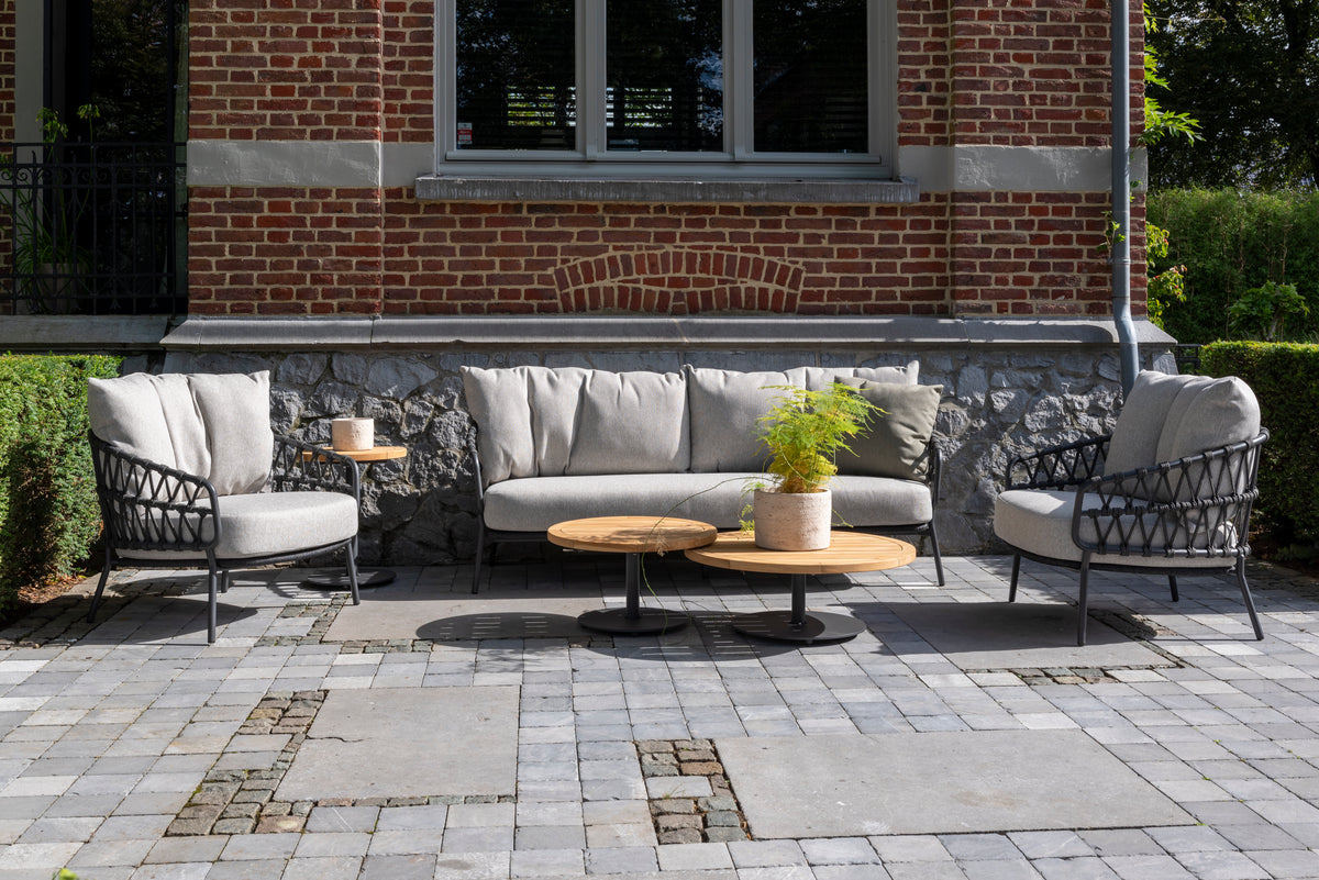 Calpi - Fauteuil de salon anthracite 4SO