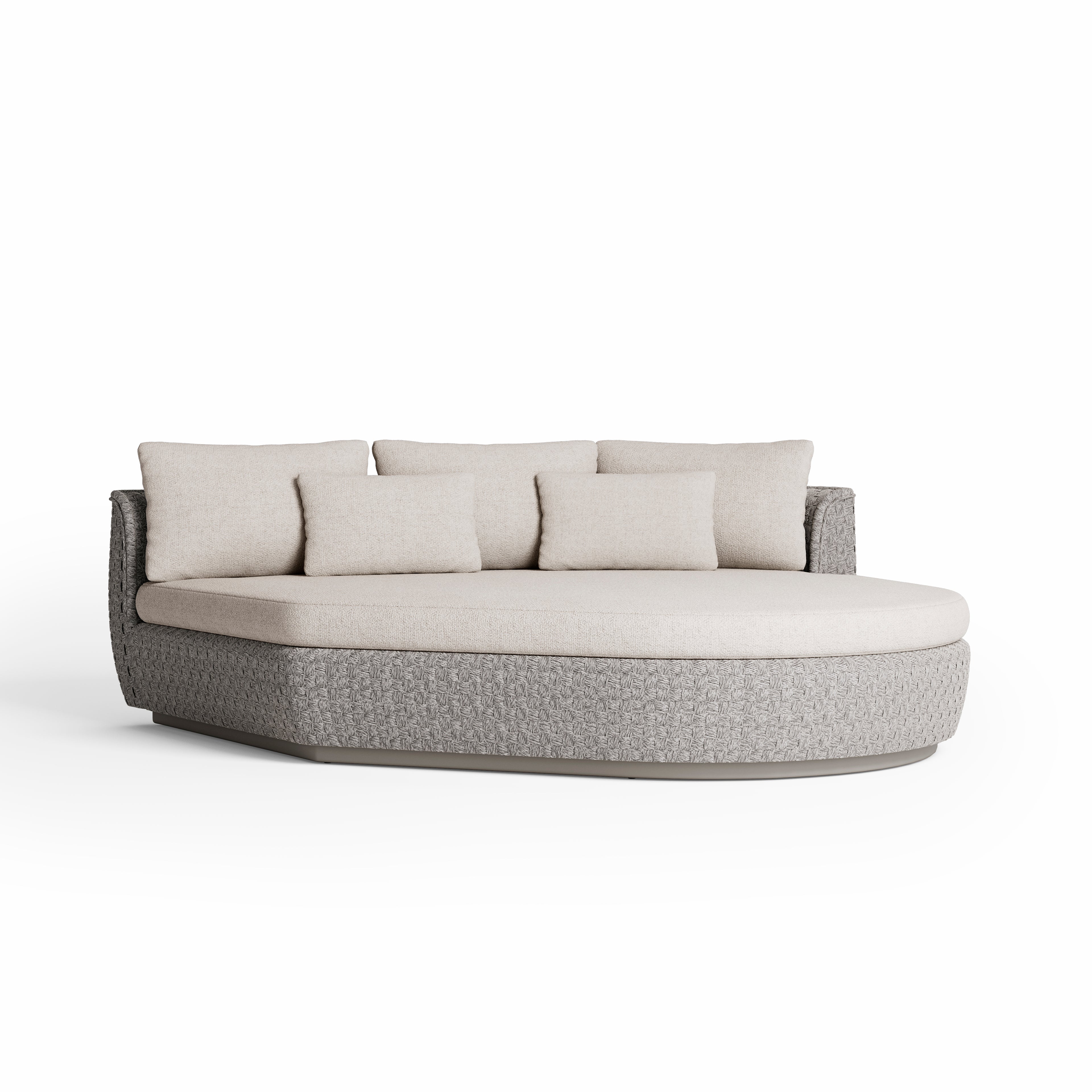 Tondo - Modular organic sofa island (Left) Jardinico
