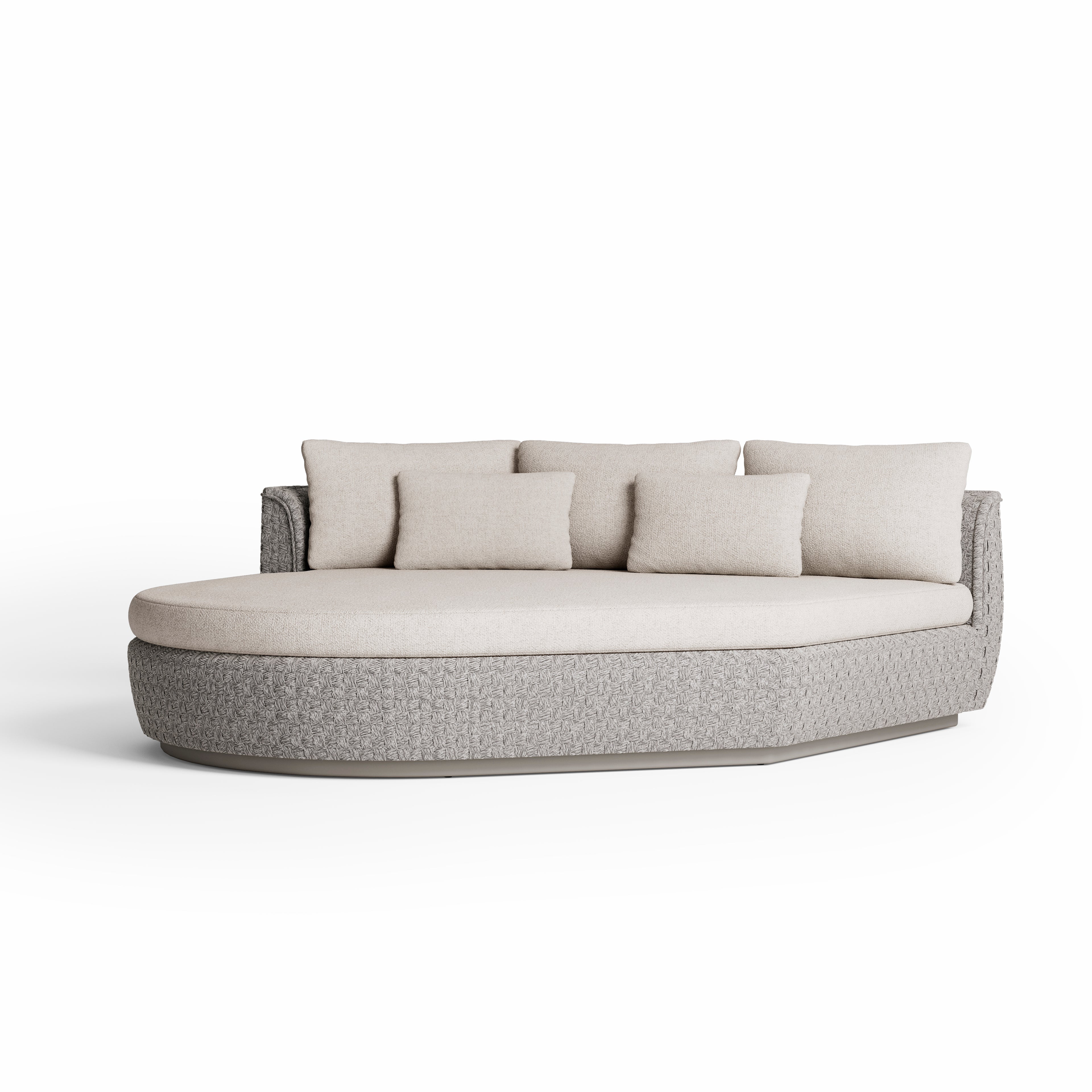 Tondo - Modular organic sofa island (Right) Jardinico