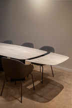 Pulse - Faux Elyps Table à manger extensible Joli