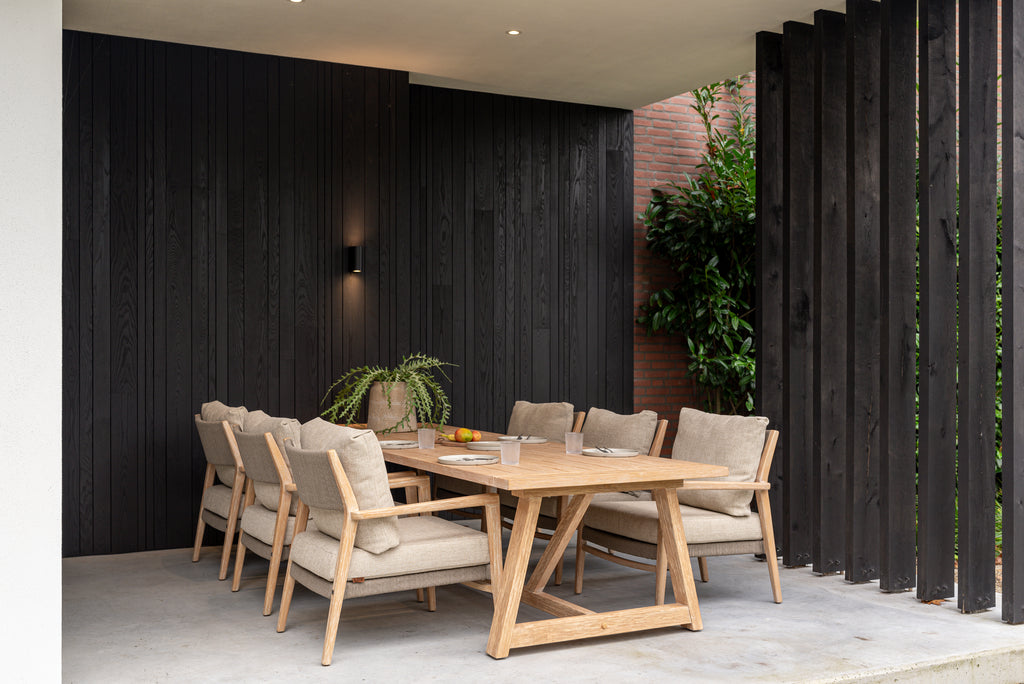 Julia - Chaise low dining en teck 4SO