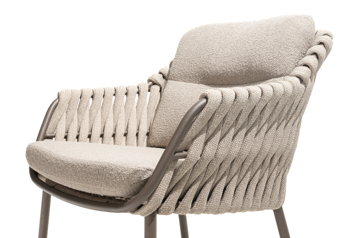 Montera - Chaise dining avec 2 coussins 4SO