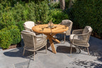 Puccini - Chaise dining avec 2 coussins 4SO
