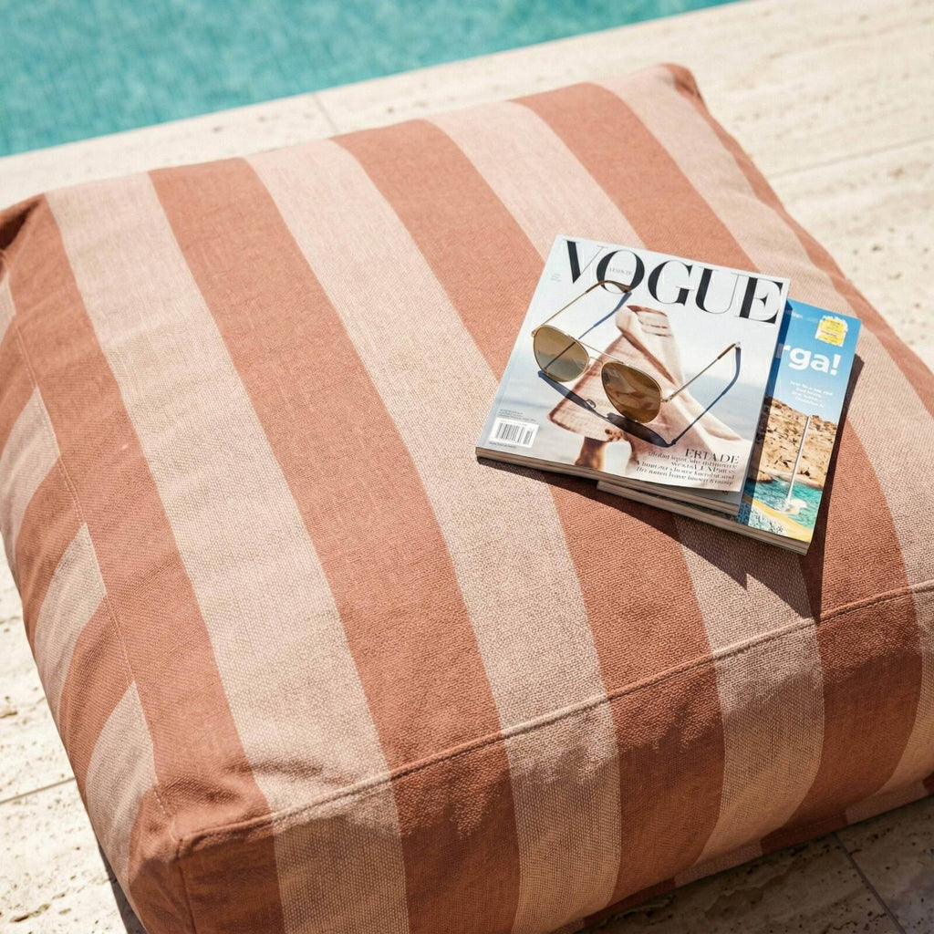 Mixi - Pouf rayé modulable Oviala