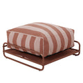 Mixi - Pouf rayé modulable avec structure Oviala